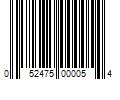 Barcode Image for UPC code 052475000054