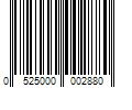 Barcode Image for UPC code 0525000002880