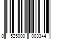 Barcode Image for UPC code 0525000003344