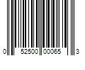 Barcode Image for UPC code 052500000653