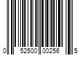 Barcode Image for UPC code 052500002565