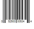 Barcode Image for UPC code 052500005344