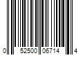 Barcode Image for UPC code 052500067144