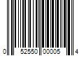 Barcode Image for UPC code 052550000054