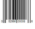 Barcode Image for UPC code 052566000086