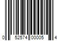 Barcode Image for UPC code 052574000054