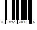 Barcode Image for UPC code 052574700145