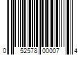 Barcode Image for UPC code 052578000074