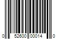 Barcode Image for UPC code 052600000140