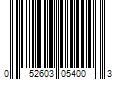 Barcode Image for UPC code 052603054003