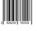 Barcode Image for UPC code 05262397600033