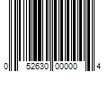 Barcode Image for UPC code 052630000004