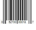 Barcode Image for UPC code 052700000187