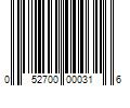 Barcode Image for UPC code 052700000316