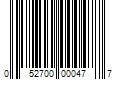 Barcode Image for UPC code 052700000477