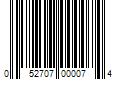 Barcode Image for UPC code 052707000074