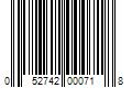 Barcode Image for UPC code 052742000718