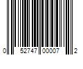 Barcode Image for UPC code 052747000072