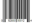 Barcode Image for UPC code 052800000124