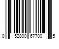 Barcode Image for UPC code 052800677005