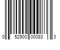 Barcode Image for UPC code 052900000833