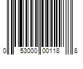 Barcode Image for UPC code 053000001188