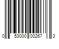 Barcode Image for UPC code 053000002673