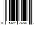 Barcode Image for UPC code 053074000087