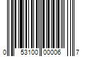 Barcode Image for UPC code 053100000067