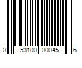 Barcode Image for UPC code 053100000456