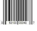 Barcode Image for UPC code 053100000487