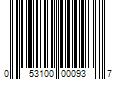 Barcode Image for UPC code 053100000937