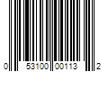 Barcode Image for UPC code 053100001132