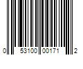 Barcode Image for UPC code 053100001712