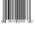 Barcode Image for UPC code 053110000033