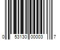 Barcode Image for UPC code 053130000037