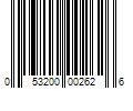 Barcode Image for UPC code 053200002626