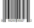 Barcode Image for UPC code 053200003272