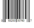 Barcode Image for UPC code 053200007607