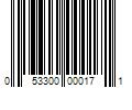 Barcode Image for UPC code 053300000171