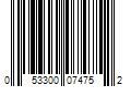 Barcode Image for UPC code 053300074752