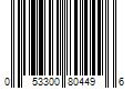 Barcode Image for UPC code 053300804496