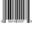 Barcode Image for UPC code 053314000075