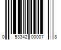 Barcode Image for UPC code 053342000078