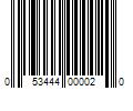 Barcode Image for UPC code 053444000020