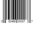 Barcode Image for UPC code 053466000077