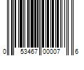 Barcode Image for UPC code 053467000076