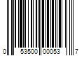 Barcode Image for UPC code 053500000537