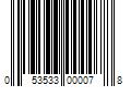 Barcode Image for UPC code 053533000078