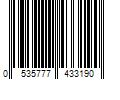 Barcode Image for UPC code 0535777433190